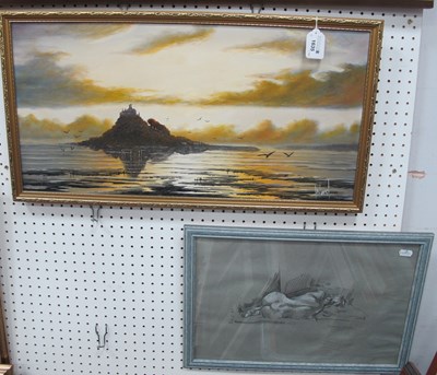 Lot 1635 - Ward, St.Michaels Mount, oil on canvas, signed...