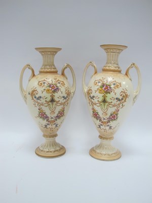 Lot 1322 - A pair of vintage Crown Ducal ware “Louis”...