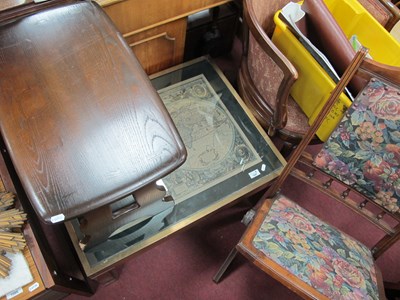 Lot 1687 - Globe Top Coffee Table, folding chair, nest of...