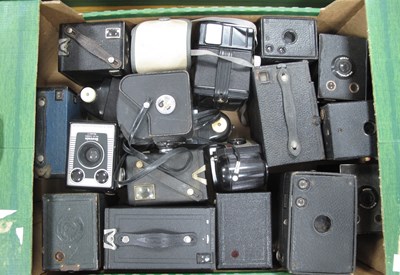 Lot 1201 - A Quantity of Vintage Box and other Cameras,...