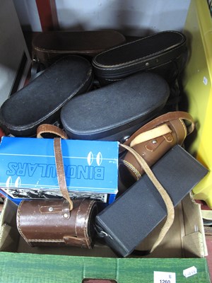 Lot 1260 - Binoculars; Hanimex 10x50, Wray Learv 8x30,...