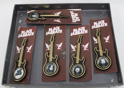 Lot 1426 - A Set of Five Black Sabbath Promotional Guitar...