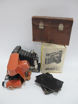 Lot 1504 - An Early 1900s Aldis Uno Folding Plate Camera...