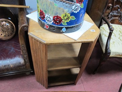 Lot 1718 - A Circa 1930s Art Deco Style Golden Oak...