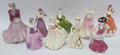 Lot 1347 - Coalport Beau Monde on Court Figurine, 15.5cm...