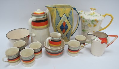 Lot 1366 - Bisto Rainbow Coffee Service of nine pieces,...
