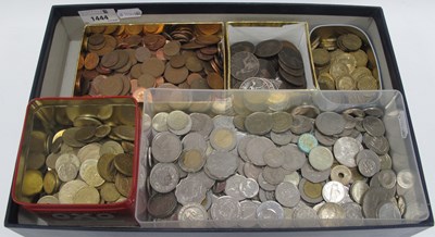Lot 1444 - Large Collection Of World Coinage, includes GB...
