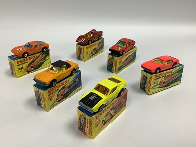 Lot 889 - Six Matchbox Superfast 1-75. #62 Renault 17 TL,...