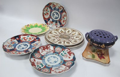 Lot 1374 - Clarice Cliff 'Leaf and Berry' Plate, 22.5cm...