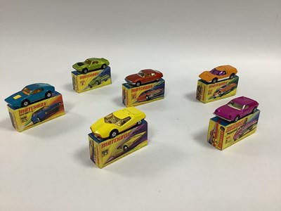 Lot 936 - Six Matchbox Superfast 1-75. #66 Mazda RX 500,...