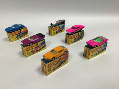Lot 895 - Six Matchbox Superfast 1-75. #56 Pininfarina,...