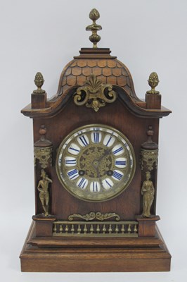 Lot 1509 - French Mahogany Mantel Clock, circa 1900, with...