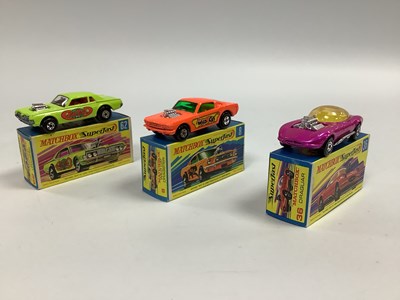 Lot 985 - Three Matchbox Superfast 1-75. #62 Rat Rod...