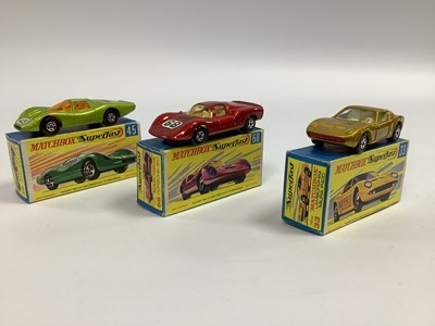 Lot 986 - Three Matchbox Superfast 1-75. #33 Lamborghini...
