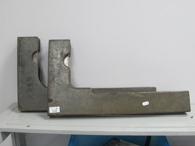 Lot 1036 - Two Large Metal Squares, both 30cm x 55.5cm.