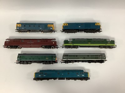 Lot 100 - Seven 00 gauge diesel locomotives: a Hornby...