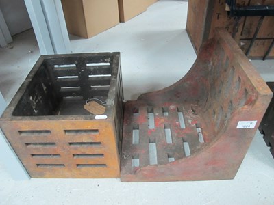 Lot 1024 - A Cast Iron Engineering Block, together with a...