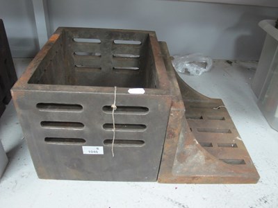 Lot 1046 - Large Cast Iron Engineering Block, together...