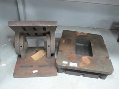 Lot 1048 - A Cast Iron Adjustable Engineering Block,...