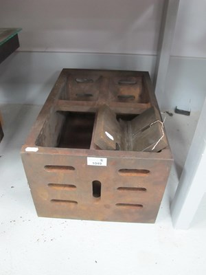 Lot 1049 - A Large Cast Iron Engineering Block, together...
