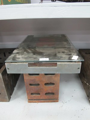 Lot 1050 - A Cast Iron Machine Table?.