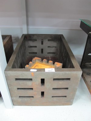 Lot 1051 - A Large Cast Iron Engineering Block, together...