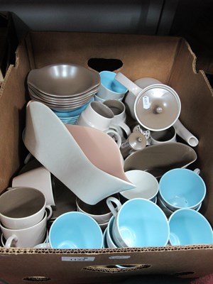 Lot 1133 - Vintage Poole Pottery tea service and part...