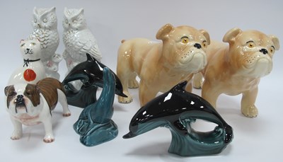 Lot 1337 - Group of ceramic figures including John...
