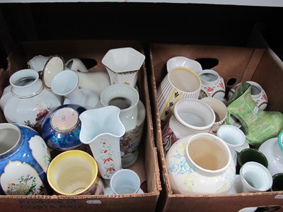 Lot 1184 - Quantity of ceramic vases in assorted shapes...