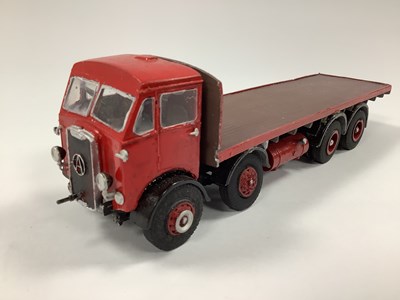 Lot 962 - A 1:50 Scale Kit Built White Metal Foden Truck...
