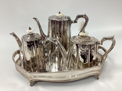 Lot 281 - Decorative Victorian Style EPBM Tea/Coffee...