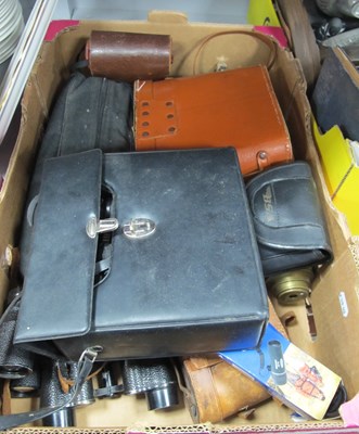 Lot 1172 - Binoculars; Zenith V2 10x50, Pathescope deluxe...