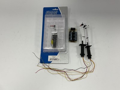 Lot 239 - Three 00 gauge electrically operated semaphore...