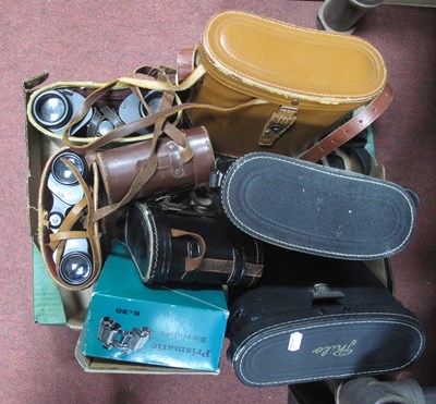 Lot 1223 - Binoculars; Eikow 8x30, Prismatic 8x30, Philo...