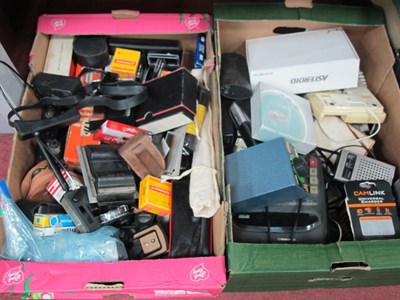 Lot 1596 - Quantity of electronics to include telephone,...