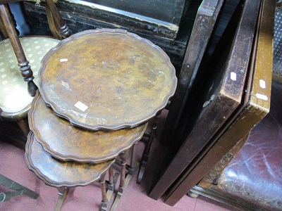 Lot 1661 - Three Folding Bridge Tables, together with a...