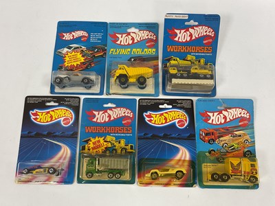 Lot 825 - Seven Mattel Circa 1979-86 Carded Hot Wheels...