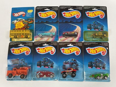 Lot 805 - Eight Mattel Circa 1981-86 Carded Hot Wheels...
