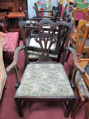 Lot 1713 - A Mixed Set of Five XVIII Century Style Chairs,...