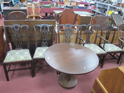 Lot 1613 - A Mixed Set of Five XVIII Century Style Chairs,...