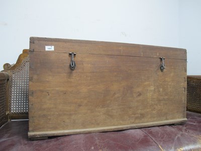 Lot 1664 - Teak Blanket Box, with the surname Swynnerton...