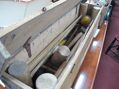 Lot 1667 - Slazenger Croquet Set, with four big mallets,...
