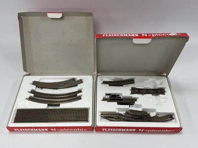 Lot 55 - Two boxed Fleischmann "Piccolo" N gauge track...