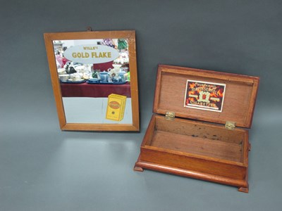 Lot 1456 - Mid XX Century Framed Advertising Mirror for...