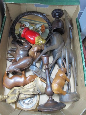 Lot 1114 - Collection of wooden items, comprising a...