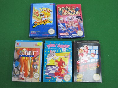 Lot 560 - Five Boxed Nintendo Entertainment System (NES)...
