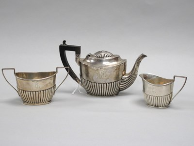 Lot 10 - Gorham; An American Three Piece Bachelors Tea...