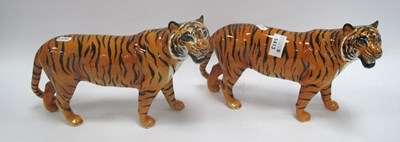 Lot 1413 - Beswick Tiger 19cm high, 30cm wide, another...