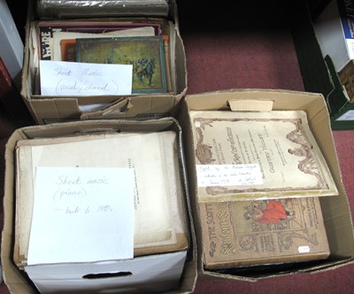 Lot 1267 - Large collection of vocal, choral, piano sheet...