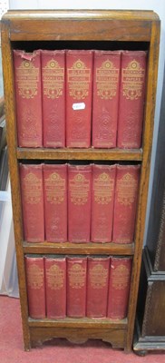Lot 1647 - Antique oak bookcase containing early 20th...